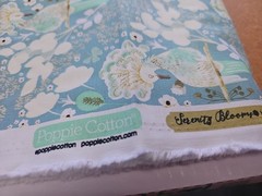 Serenity Blooms Cotton Fabric Poppy Floral Birds By the Yard
