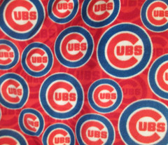 MLB Chicago Cubs Major League Baseball Circle Logo Fabric – By the Yard – 58″ W