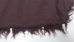 FASHION FAUX FUR COLLAR : PRE CUT AND FULLY LINED : SHORT – BURGUNDY : #T547 –