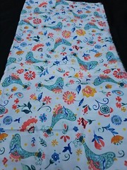 Pioneer Woman 2021 “Mazie” Floral Bird Fabric 1.4 Yards / 44″ X 52″