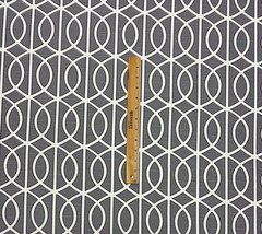 ROBERT ALLEN GATE CHARCOAL LIGHT GRAY TRELLIS MULTIPURPOSE FABRIC BY YARD 54″W