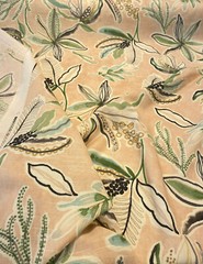 Watercolor P Kaufmann Sunny Daze Blush Pink Floral Fabric By the Yard