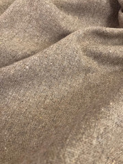3 YDS Handwoven Natural Taupe Wool – Rustic Tweed SOFT Homespun 63″ wide 7.4 oz