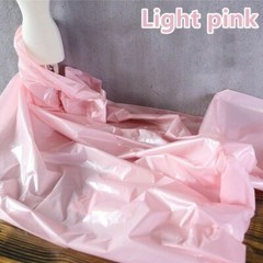 Faux Pu Leather Fabric Thin Waterproof Shiny for Puffer Coat Jacket Crafts