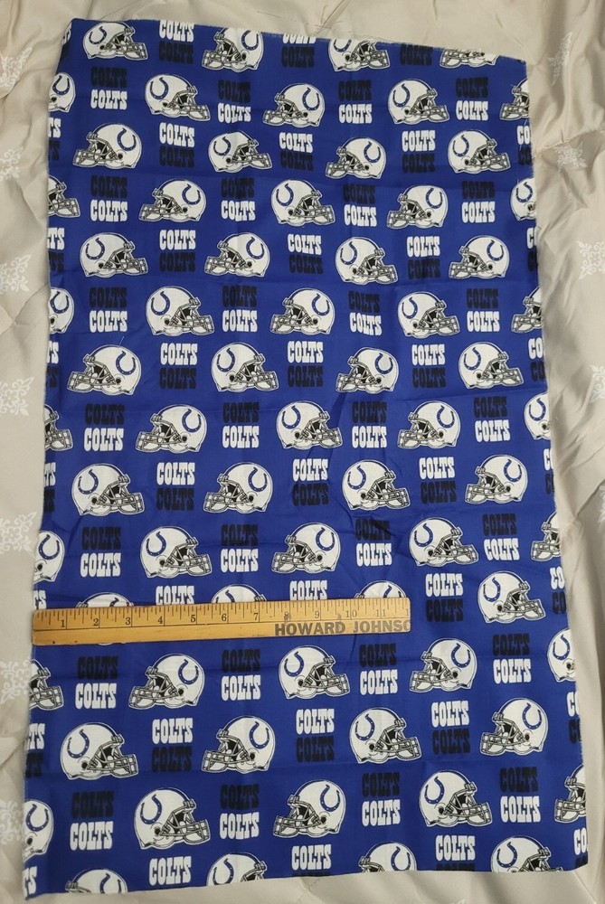 Indianapolis Colts Football-NFL-100% Cotton Woven Quilt Fabric-1/3 Yd.-17.5″x29″