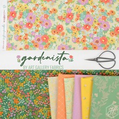 The Cur8tor Fat Quarter Bundle in Gardenista by Art Gallery