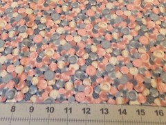 1 YD X44″ VINTAGE PASTEL BUTTONS BUTTONS/FABRIC TRADITIONS COTTON NEW #6964