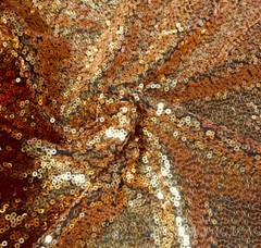 3mm Sequin Fabric Sparkling Glitter Sequins GOLD on BLACK Paillette – 120cm wide