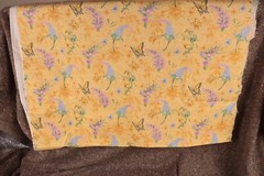 2.0+ Yards 3 Pieces Jo-Ann Fabric Elizabeth’s Garden Butterflies Flowers Yellow
