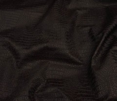 Vinyl Faux Leather Brown Gator upholstery fabric by the yard 55″ wide