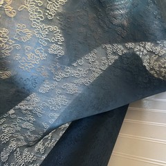 SILK Dark Blue , FABRIC 10 Yards x 22 Inches Wide or 360 Inches x 22 Wide