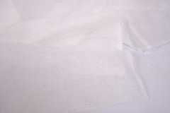 100% linen light white fabric SHEER weight 95gsm gauze flax Lithuanian Linen