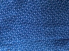 Vintage Earth Wind Fire Small Print Blue Quilting Fabric 4.66 Yards