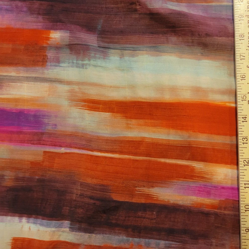 Brilliant Sunset… Streaks of Pinks, Creams, Cupro Soft Shirting – Tres Chic!