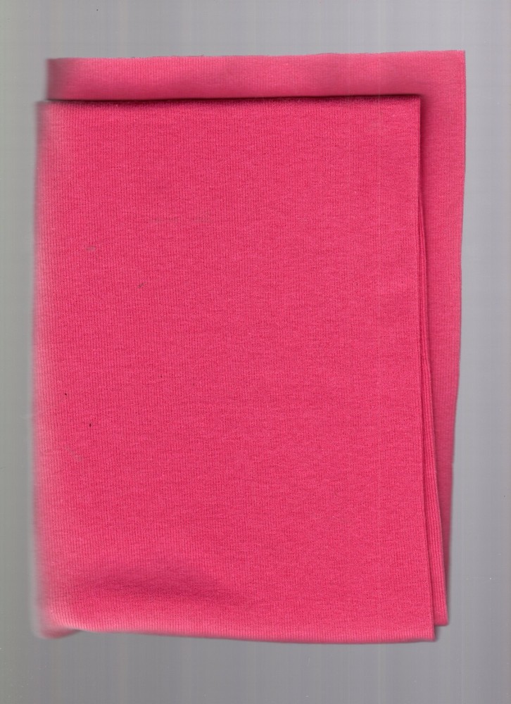 1 yard fabric ribbing pink 50% cotton 50% polyester 27″ wide