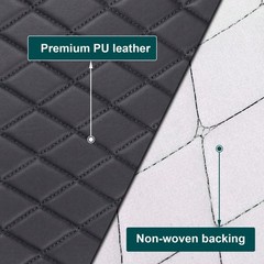 Quilted Vinyl Faux Leather 63″ Wide 6mm Foam Car Headliner Upholstery 1 Yard