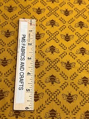 Moda Sun Drenched Bees on gold 100% cotton fabric by the yard 36 x 44 43204 12