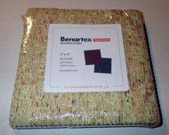 BENARTEX TRADITIONS COTTON FABRIC ~ 5″ X 5″ BENARTEXTURES CHARM PACK ~ 42 PIECES