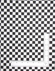 Racing Flag Check Fabric By Yard Charcoal Black Tonal & White Cotton by Studio E