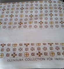 2 1/2+ Yds Vintage Fabric Glendura Collection For Imperial 97″ X 45″ Beige/Brown