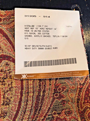 KRAVET Paisley in Red, Tan, Brown 17 3/4 x 18 1/2″ Woven Fabric Sample