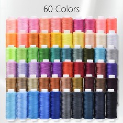 Sewing Threads Kits, All Purpose 60 Color Spools 250 yards, 60