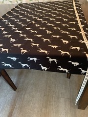 Greyhound Printed Cadina Silk Fabric For Clothing