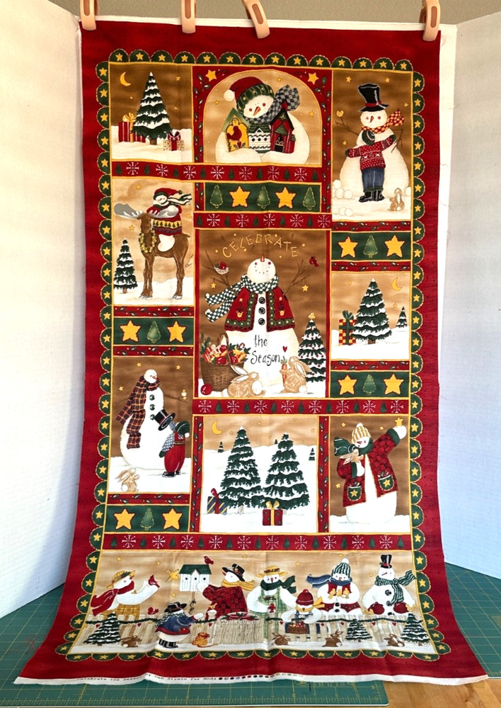 Celebrate The Season by Deb Strain for MODA Fabrics Snowman Cheater Panel