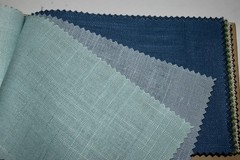 FABRIC SAMPLE BOOK Multicolor LUSTER LINEN V.III Solids 48pcs LOT 55%Lin/45%Vis
