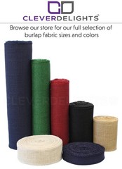 Cleverdelights 12 Premium Red Burlap Roll – 50 Yards – No-Fray Finished Edges –