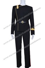 Starfleet Costume for Star Trek The Wrath of Khan Khan Cosplay Uniform