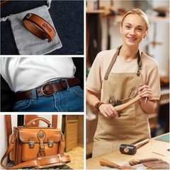 Versatile 78.7-Inch Faux Leather Strip for Belts and Crafting – Friendly
