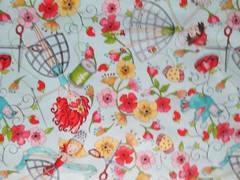 SEWING ITEMS MIRABELLE DRESS FORM SCISSORS THREAD MORE BLUE COTTON FABRIC FQ OOP
