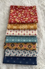 NEW Riley Blake Americana Curated Fat Quarter Bundle Of 7 Fabric Lori Holt