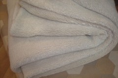Near 3 yds Pindler Fabric Lofty Fawn Plush Sheepskin Upholstery 58″ x 106″ BTP