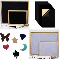 Reusable Black Self Adhesive Felt Sheets – 10PCS for Art & Crafts Projects