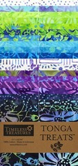 Timeless Treasures Tonga Treats ~ ROYALTY ~ (40) 2.5″ Batik Fabric Strips