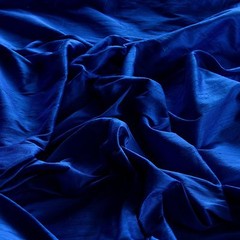 Royal Blue Dupioni 100% Silk Fabric, 44″ or 54″W, By The Yard (S-114)