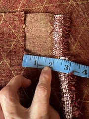 Burgundy Gold Diamond Print Upholstery Fabric 4 Yards Plus 15 Inches x 54″