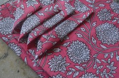 5 Yard New Hand Printed Indian Fabric 100% Cotton NO DUTY CHARGES 100%✅ZK-376