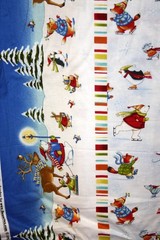 WINTER PARADE SINGLE BORDER FROM BENARTEX- 100% COTTON FABRIC