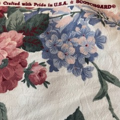 Vintage Joan Kessler Concord Abigail Floral Damask Upholstery Fabric 12 Yds