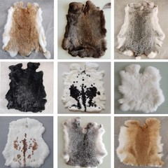 Natural Rabbit Pelt with Fur, Bulk Grade (10″x14″) – Crafts, Decor, Apparel