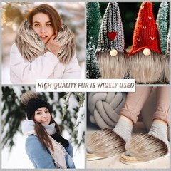 Soft & Fluffy 10 x 20 Inch Beige Faux Fur Fabric – Ideal for DIY and Decorations