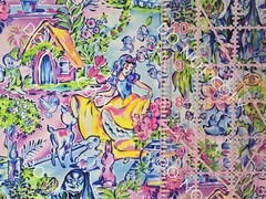 Custom 100% Cotton Woven Fabric Disney Snow White Movie Lilly 1/4 Yard 9×56