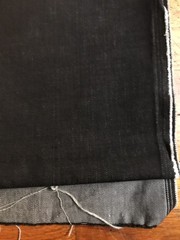 12oz Black Denim Fabric 3 Yards 62” Wide Mediumweight Cotton