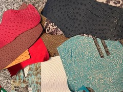 A lot of Faux leather for earring making, lots of colors and styles