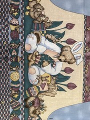 Fabric Panel – Cut & Sew – Adult S-Xl Made With ❤️ Easter Bears Bunny Hares WW