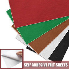 10 Pack Self Adhesive Felt Sheets – White Felt Fabric with Adhesive Backing – Pe
