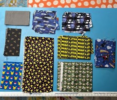 Nerdy Things Assorted Fabric & Scraps (Star Wars, Pokemon, Big Bang, Star Trek)